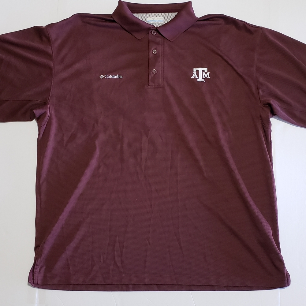 Texas A&M Columbia XLarge Maroon Polo Shirt